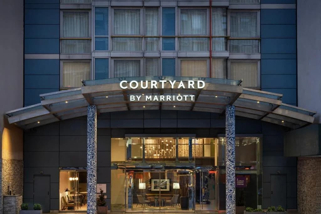 a view of the front of a court yard hotel at Courtyard by Marriott New York Manhattan / Soho in New York