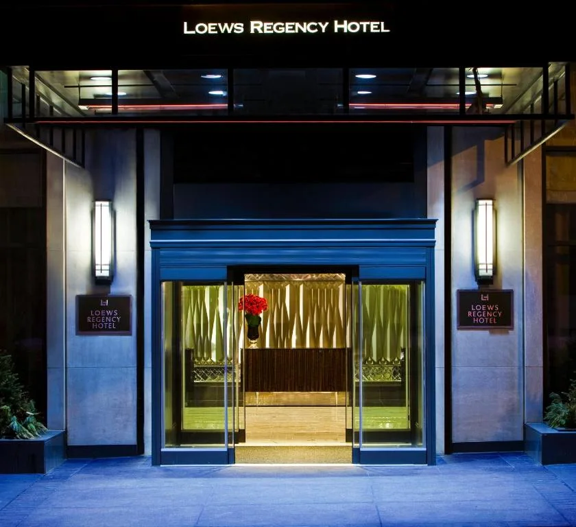 a door to a hotel with a flower pot on it at Loews Regency New York Hotel in New York